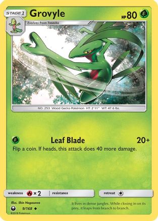 Grovyle (9/168) [Sun & Moon: Celestial Storm] | Silver Goblin