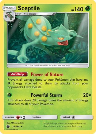 Sceptile (10) Reverse Holofoil - Celestial Storm