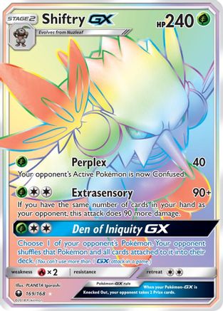 Shiftry GX (Secret) (169) Holofoil - SM  Celestial Storm