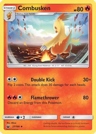 Combusken (27) Reverse Holofoil - Celestial Storm