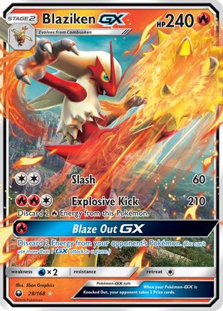 Blaziken GX (28/168) [Sun & Moon: Celestial Storm] | Silver Goblin