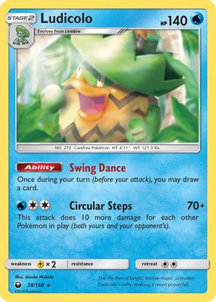 Ludicolo (38) Reverse Holofoil - Celestial Storm