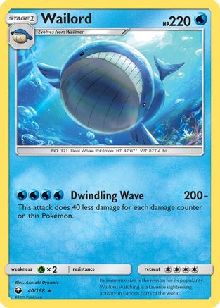 Wailord (40/168) [Sun & Moon: Celestial Storm] | Silver Goblin