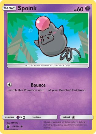 Spoink (59/168) [Sun & Moon: Celestial Storm] | Silver Goblin