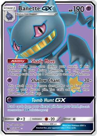 Banette GX (157/168) [Sun & Moon: Celestial Storm] | Silver Goblin