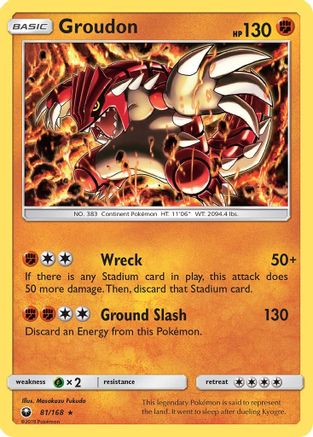 Groudon (81) Reverse Holofoil - Celestial Storm