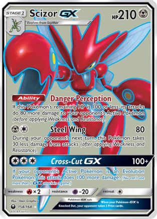 Scizor GX (Full Art) (158) Holofoil - Celestial Storm