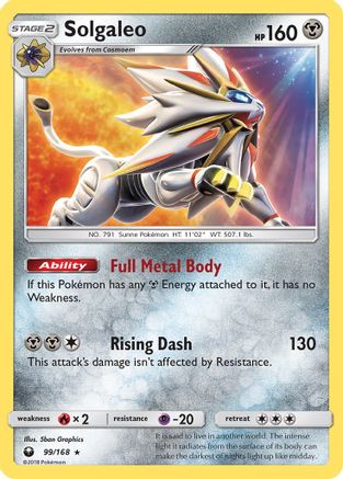 Solgaleo (99/168) [Sun & Moon: Celestial Storm] | Silver Goblin