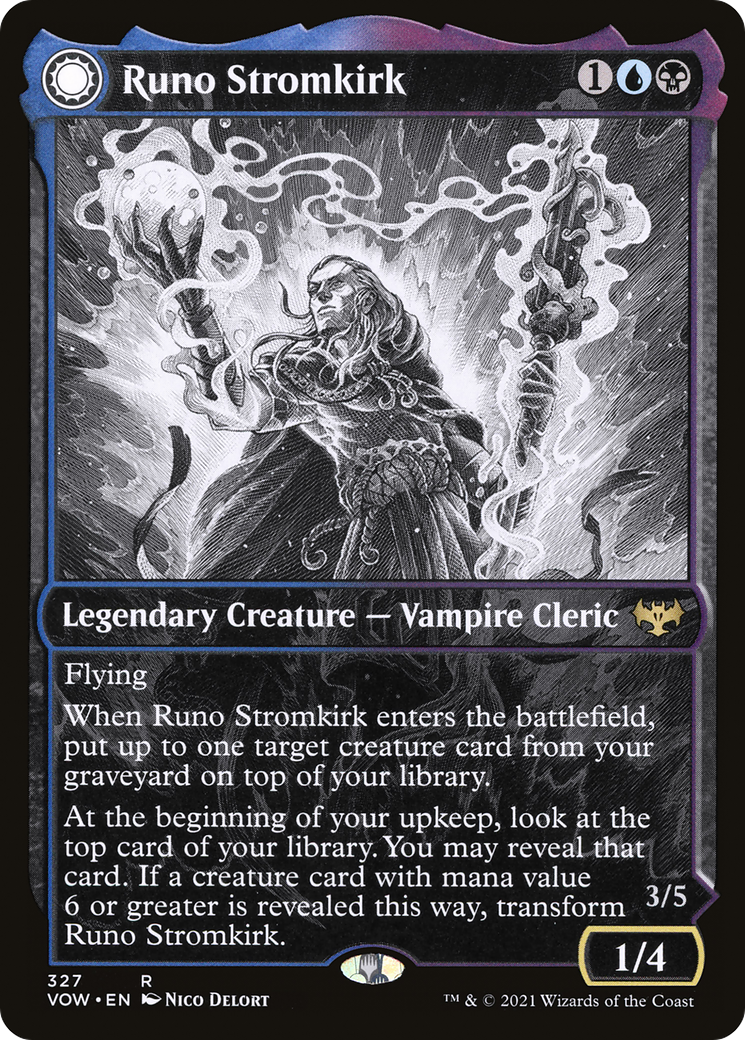 Runo Stromkirk // Krothuss, Lord of the Deep (Showcase Eternal Night) [Innistrad: Crimson Vow] Foil