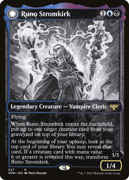Runo Stromkirk // Krothuss, Lord of the Deep (Showcase Eternal Night) [Innistrad: Crimson Vow] Foil