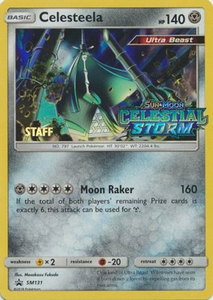 Celesteela (SM131) (Staff Prerelease Promo) [Sun & Moon: Black Star Promos] | Silver Goblin