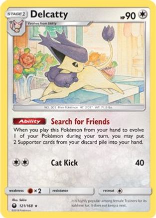 Delcatty (121/168) (Theme Deck Exclusive) [Sun & Moon: Celestial Storm] | Silver Goblin