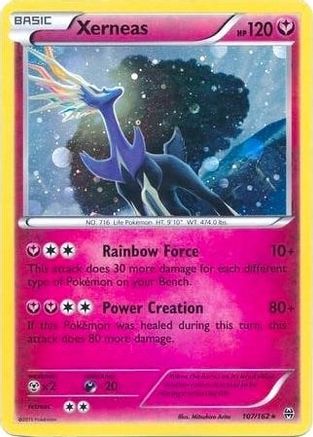 Xerneas (107/162) (Cosmos Holo) (Blister Exclusive) [XY: BREAKthrough] | Silver Goblin