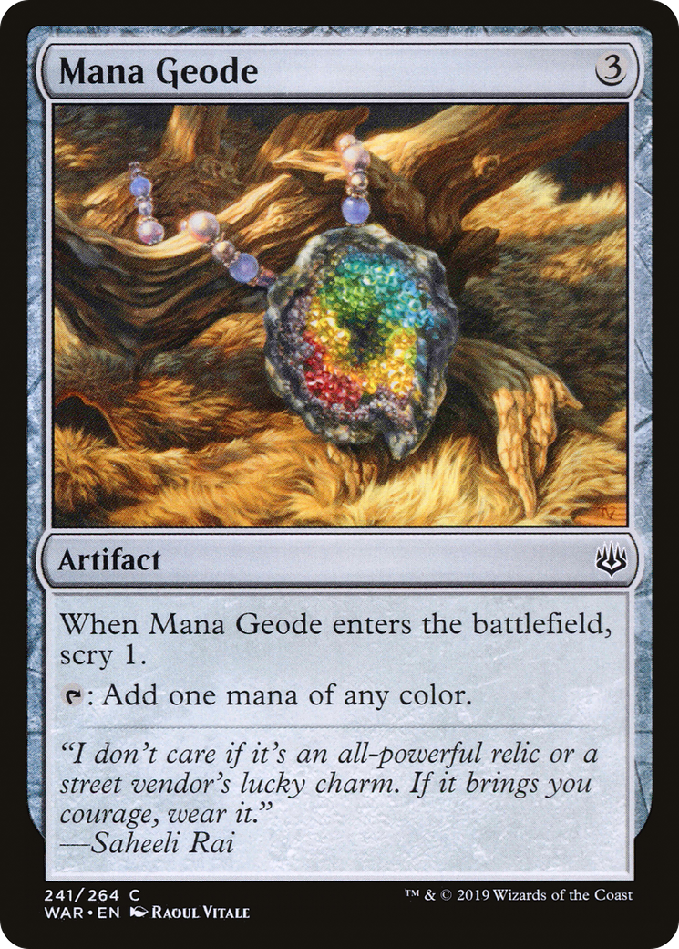 Mana Geode [War of the Spark] | Silver Goblin