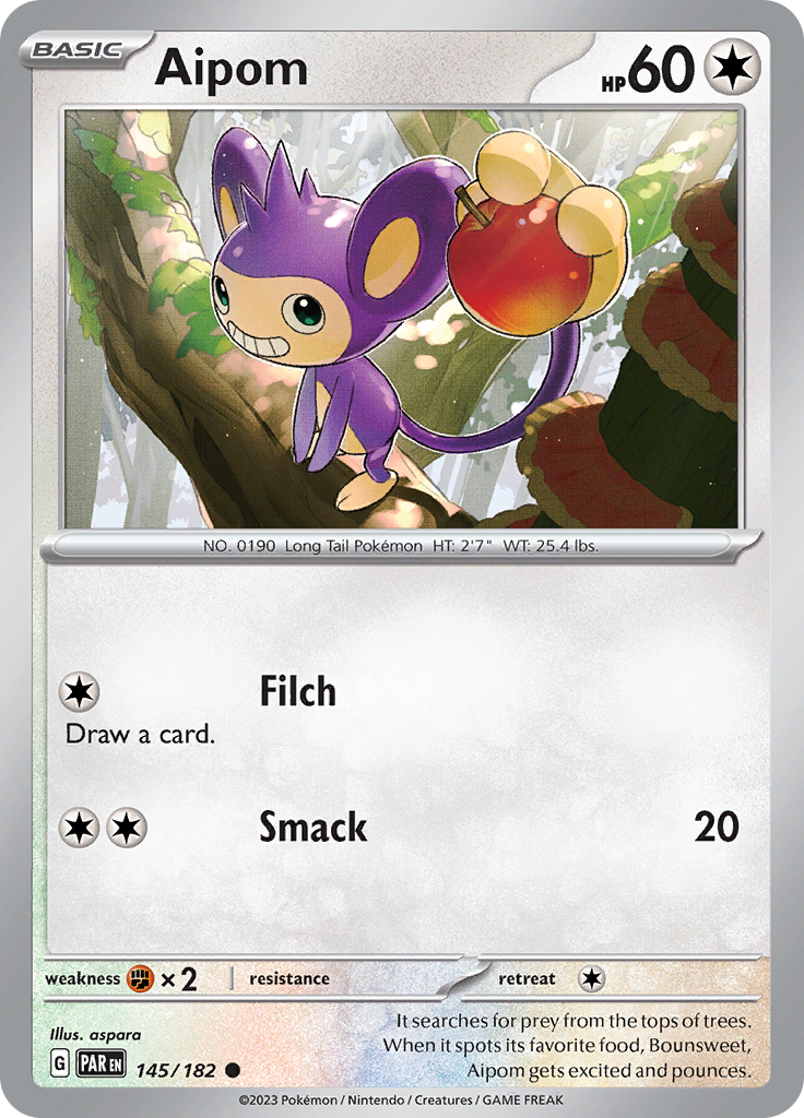 Aipom (145/182) [Scarlet & Violet: Paradox Rift] | Silver Goblin