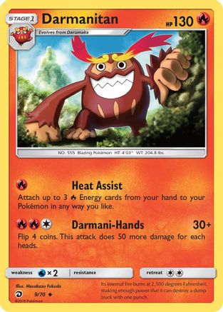 Darmanitan (9) Reverse Holofoil - Dragon Majesty