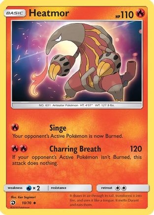 Heatmor (10) Reverse Holofoil - Dragon Majesty