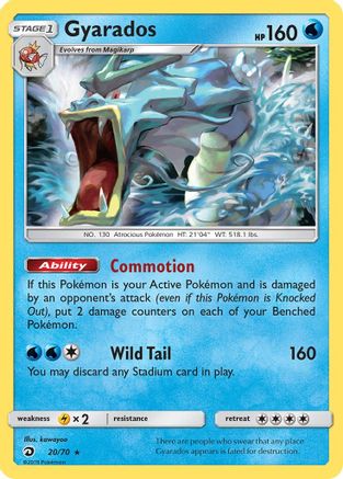 Gyarados (20) Reverse Holofoil - Dragon Majesty
