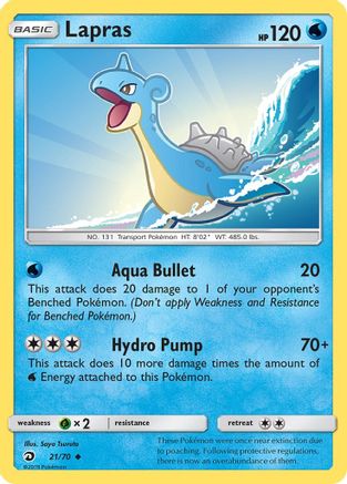 Lapras (21) Reverse Holofoil - Dragon Majesty