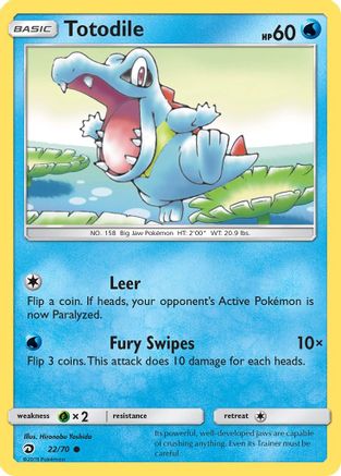 Totodile (22) Reverse Holofoil - Dragon Majesty