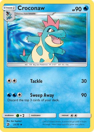 Croconaw (23) Reverse Holofoil - Dragon Majesty