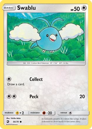 Swablu (56) Reverse Holofoil - Dragon Majesty