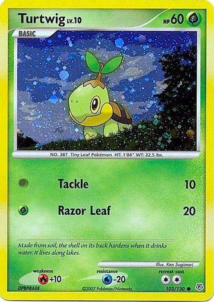 Turtwig (103/130) (Cosmos Holofoil) [Diamond & Pearl: Base Set] | Silver Goblin