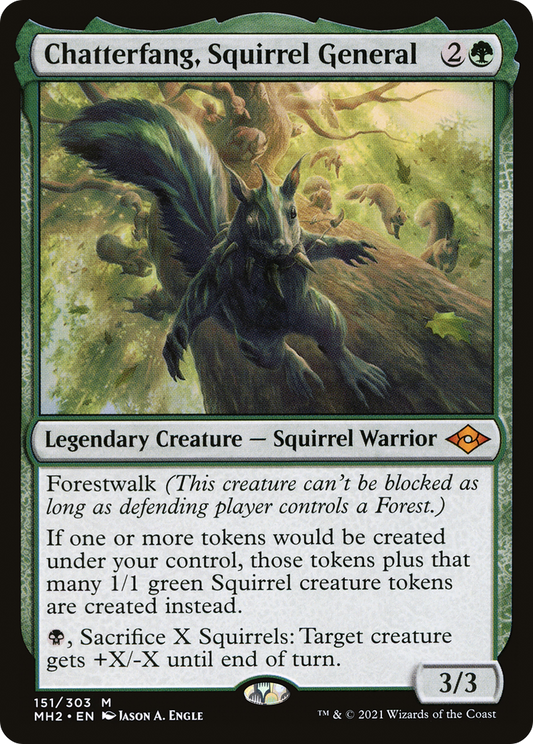 Chatterfang, Squirrel General [Modern Horizons 2] Foil