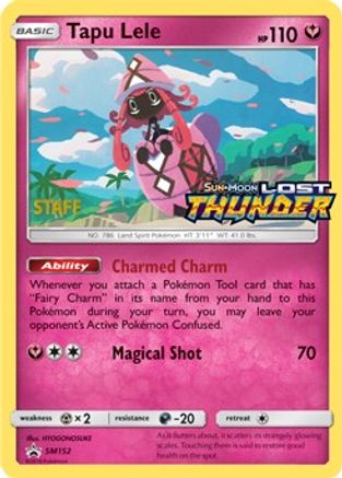 Tapu Lele (SM152) (Staff Prerelease Promo) [Sun & Moon: Black Star Promos] | Silver Goblin