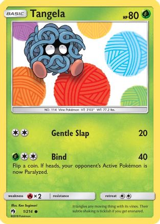 Tangela (1) Reverse Holofoil - SM  Lost Thunder