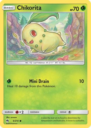 Chikorita (6) Reverse Holofoil - Lost Thunder