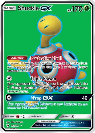 Shuckle GX (Full Art) (195) Holofoil - SM  Lost Thunder