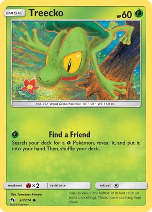 Treecko (20) Reverse Holofoil - Lost Thunder