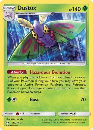 Dustox (28) Reverse Holofoil - Lost Thunder