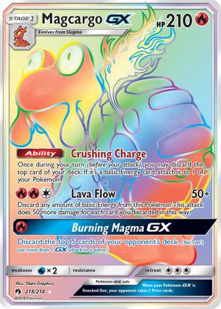 Magcargo GX (218/214) [Sun & Moon: Lost Thunder] | Silver Goblin