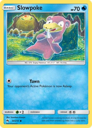 Slowpoke (54) Reverse Holofoil - Lost Thunder