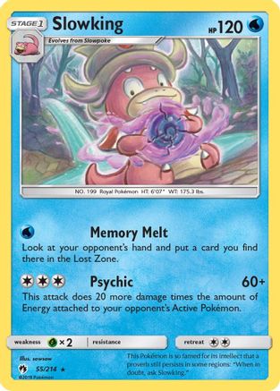 Slowking (55) Reverse Holofoil - Lost Thunder