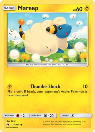 Mareep (76) (76) - SM  Lost Thunder