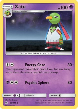 Xatu (88/214) [Sun & Moon: Lost Thunder] | Silver Goblin