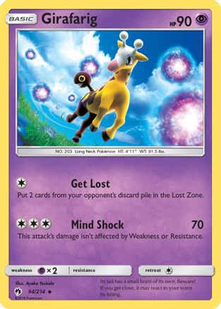 Girafarig (94) Reverse Holofoil - Lost Thunder