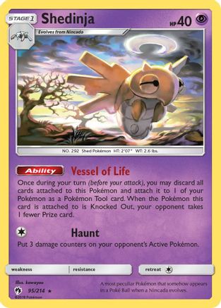 Shedinja (95) Reverse Holofoil - Lost Thunder