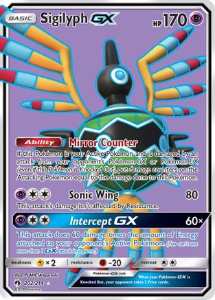 Sigilyph GX (Full Art) (202) Holofoil - SM  Lost Thunder