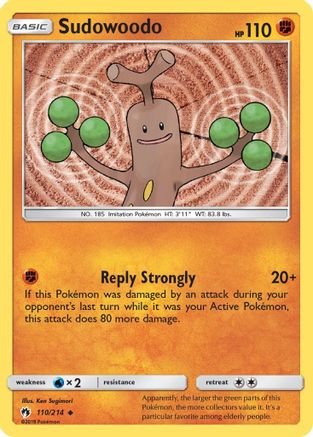Sudowoodo (110) Reverse Holofoil - Lost Thunder