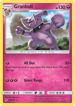 Granbull (138) Reverse Holofoil - Lost Thunder