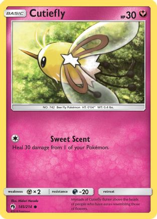 Cutiefly (145) Reverse Holofoil - Lost Thunder