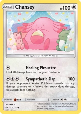 Chansey (152/214) [Sun & Moon: Lost Thunder] | Silver Goblin