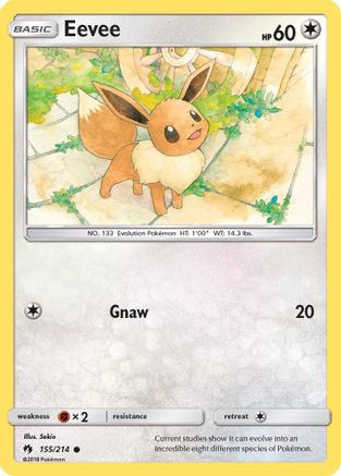 Eevee (155/214) [Sun & Moon: Lost Thunder] Reverse Holofoil