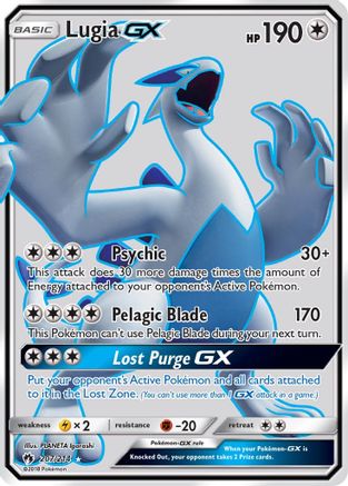 Lugia GX (Full Art) (207) Holofoil - SM  Lost Thunder
