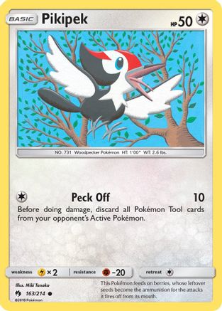 Pikipek (163) Reverse Holofoil - Lost Thunder