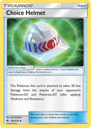 Choice Helmet (169) Reverse Holofoil - SM  Lost Thunder